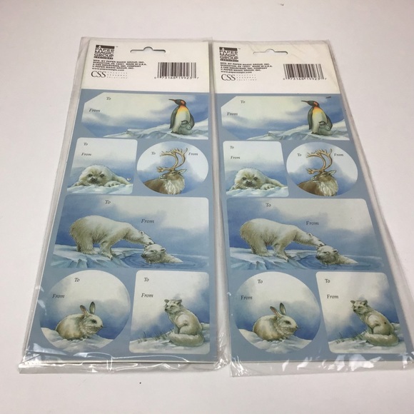 Vintage Paper Magic Group Christmas 18 Peel’N Stick Gift Tags 2 packs (36 tags) - Picture 2 of 4